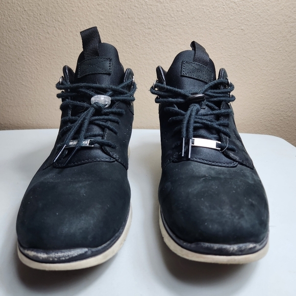 Timberland Mens |9| Black Nubuck Leather A1TP2 Sensorflex Lace Up Boots main image 6